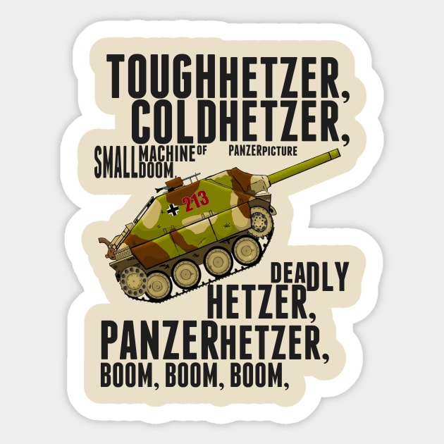 Tough Hetzer Cold Hetzer Sticker by Panzerpicture